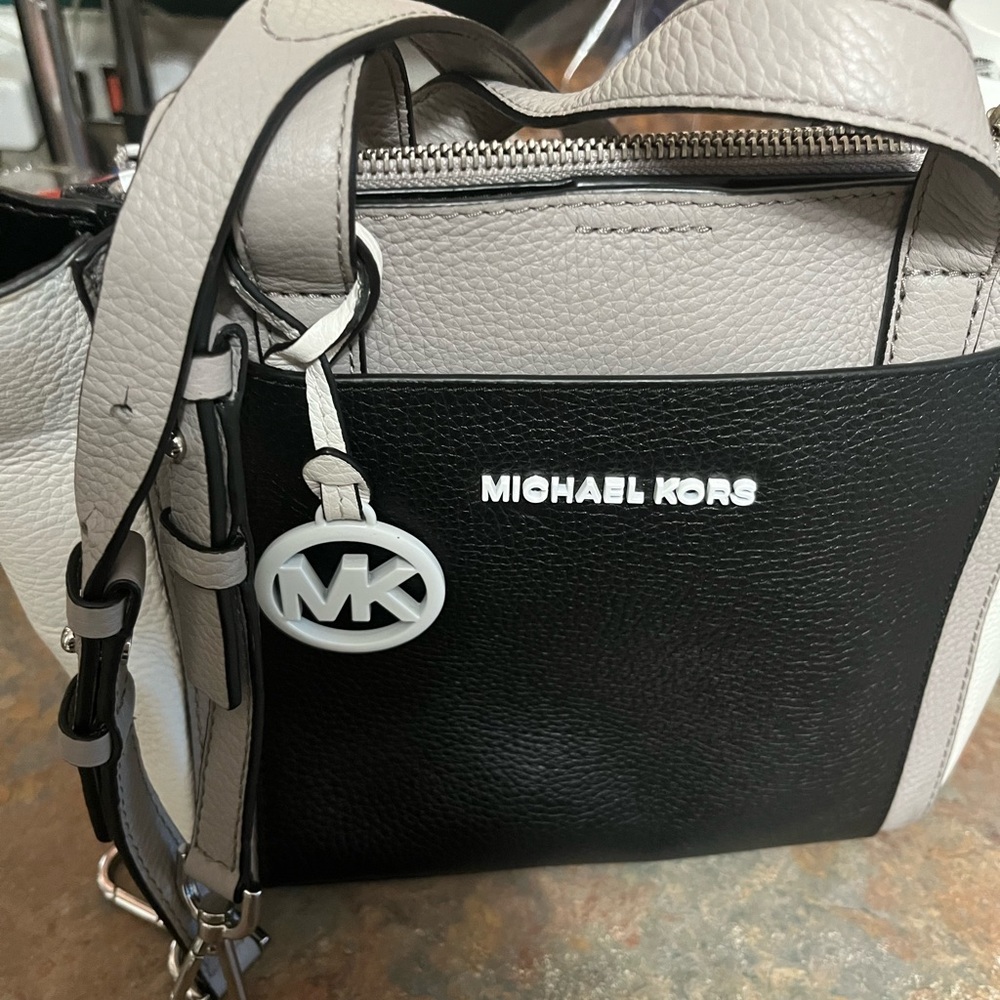 Michael Kors Black Leather Detail